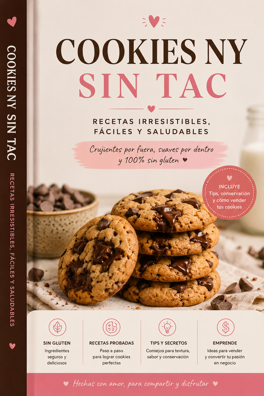 Receta cookies NY SIN TACC